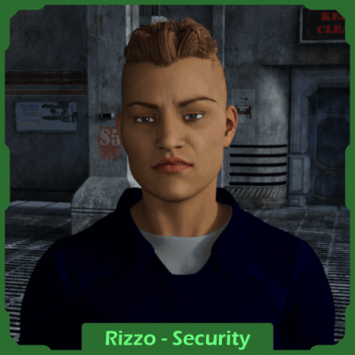 Traveller RPG Character: Security Officer Rizzo